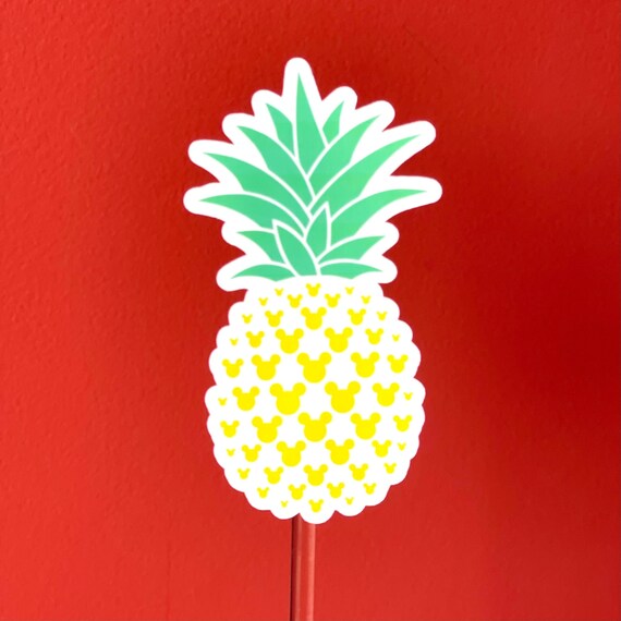Disney | Disney Sticker | Disney Pineapple | Mickey Sticker | Pineapple Sticker | Dole Whip | Mickey Head | Disney Trip | Pineapple Mickey Il_570xn