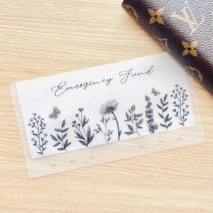 Matte Vellum Laminated Cash Envelope | Budgeting Envelopes | A6 Cash Envelope | Custom Cash Envelope