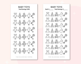 Baby Toys Savings | Baby Savings | New Baby | Baby Toys Savings Tracker | Toys Savings | Baby Budget | Baby Shower