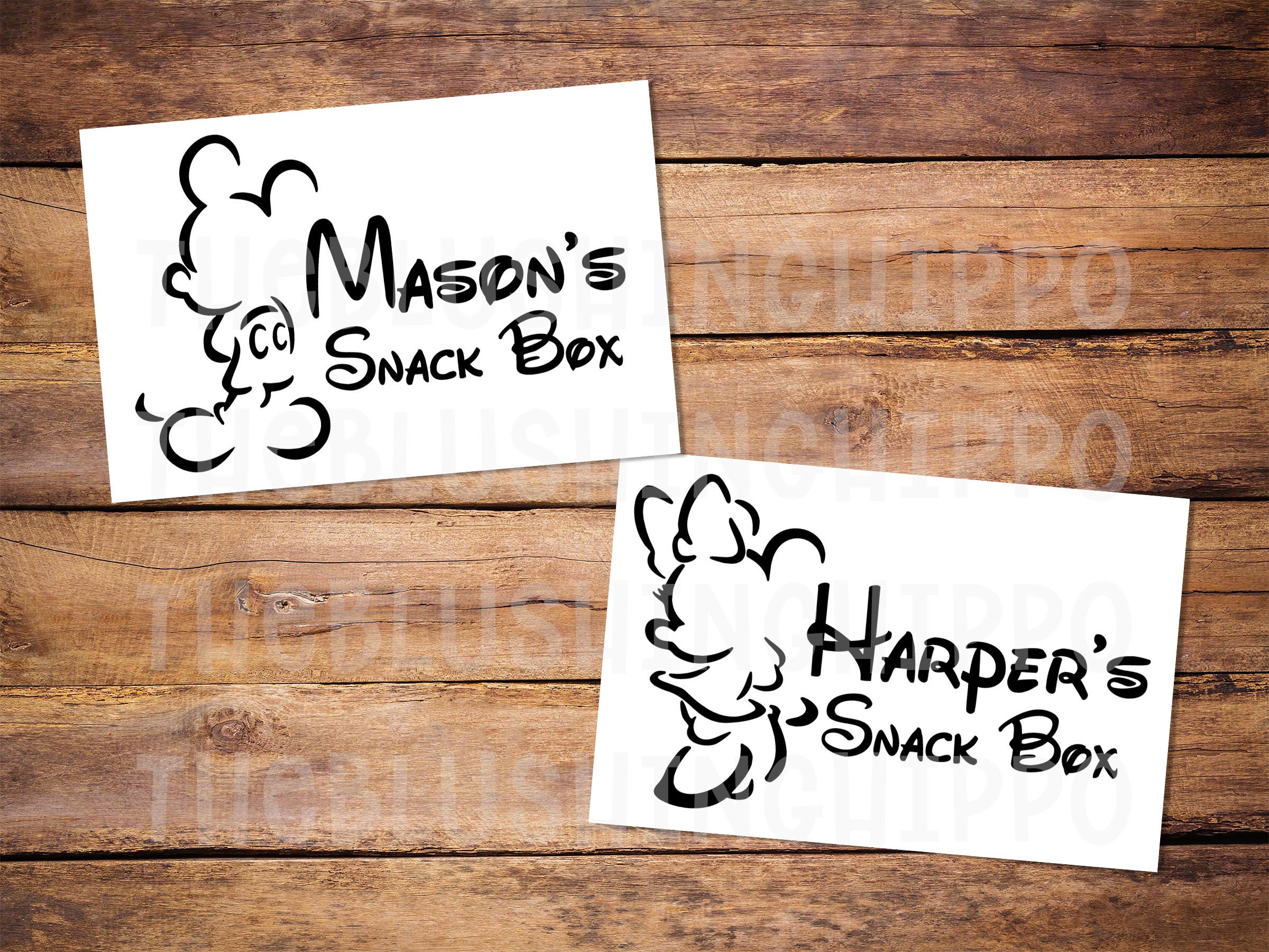 Personalized Snack Box. Kids Snack Box. Kids Shackle Box