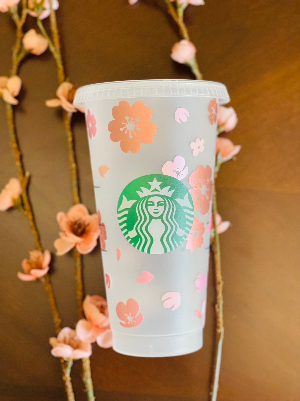 Sakura Starbucks Cup Cherry Blossom Starbucks Cup Sakura Etsy