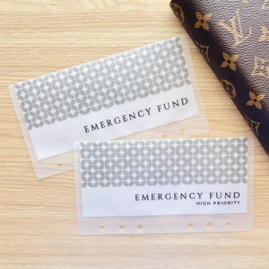 Tile Matte Vellum Laminated Cash Envelope | Budgeting Envelopes | A6 Cash Envelope | Custom Cash Envelope
