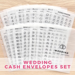Wedding Cash Envelopes Set