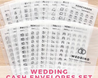 Wedding Cash Envelopes Set