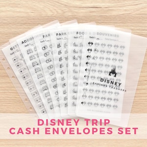 Disney Trip Cash Envelopes Set