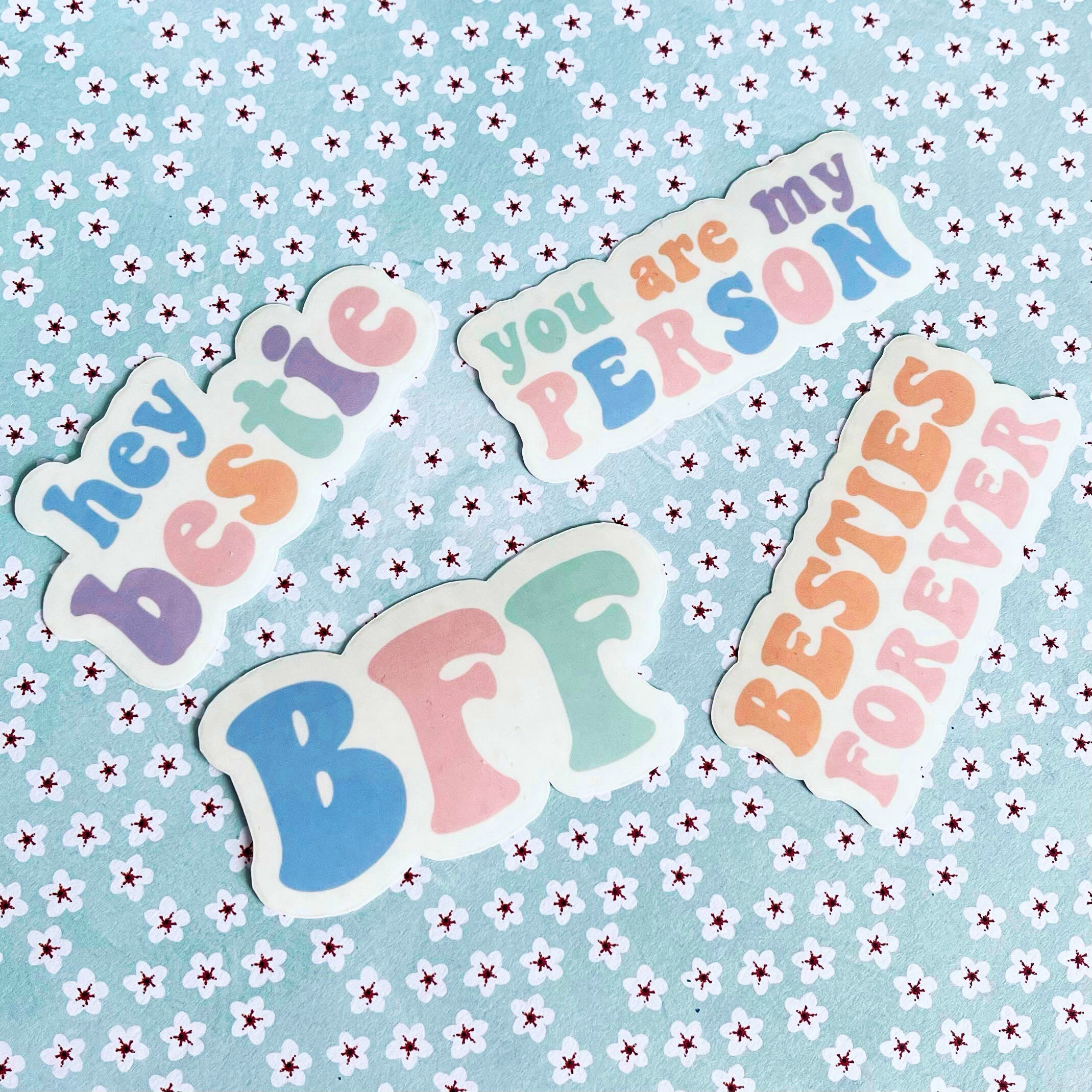 Hey Besties Sticker BFF Sticker Besties Stickers Etsy UK