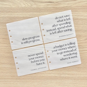 A6 Half-Size Binder Bookmark | Motivational Quotes