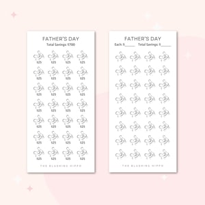 Father's Day Savings Tracker | Father's Day Savings Challenge | For Dad Savings | Gift For Dad | Best Dad Gift