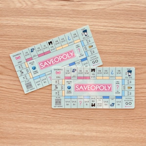 Saveopoly | Saveopoly Savings Challenge Game | Savings Challenge | Monopoly Savings Challenge | Budget Tracker