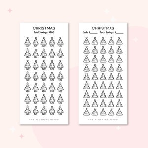 Christmas Savings Challenge Insert | Holiday Challenge | Auto Upkeep | Cash Envelope Insert | Budget Binder Insert | Laminated Reusable