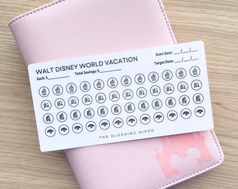 Disney Trip Savings Tracker | Disney Vacation | Disney Savings Tracker | Disney Budget Binder | Cash Envelope System | Disney Challenge