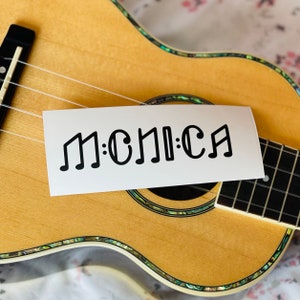 Music | Music Notes | Musical Notes | Music Notes Name | Piano Decal | Musical Keys | Name Decal | Custom Name Decal | Name Sticker