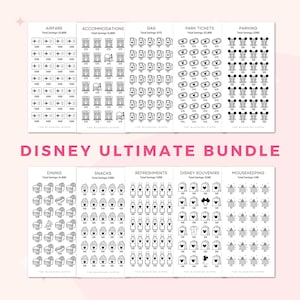 Disney Savings Tracker | Disney Budget Tracker | Disney Bundle | Disney Trip Savings | Disney Vacation Savings