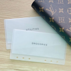 Matte Vellum Laminated Cash Envelope | Budgeting Envelopes | A6 Cash Envelope | Custom Cash Envelope