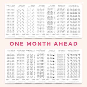 One Month Ahead Savings Challenge | Laminated Savings Tracker | One Month Ahead | A6 Budget Binder