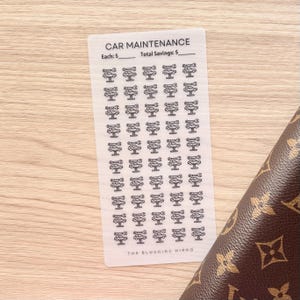 Car Maintenance Savings Tracker