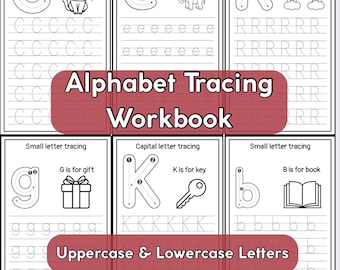 Alphabet Tracing Worksheets | Uppercase & Lowercase Letters | ABC Tracing Practice for Kids | Printable Handwriting Sheets