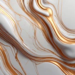 Abstract Marble and Gold Digital Print – Horizontal Wall Art, Luxurious Digital Download, Modern Home Decor