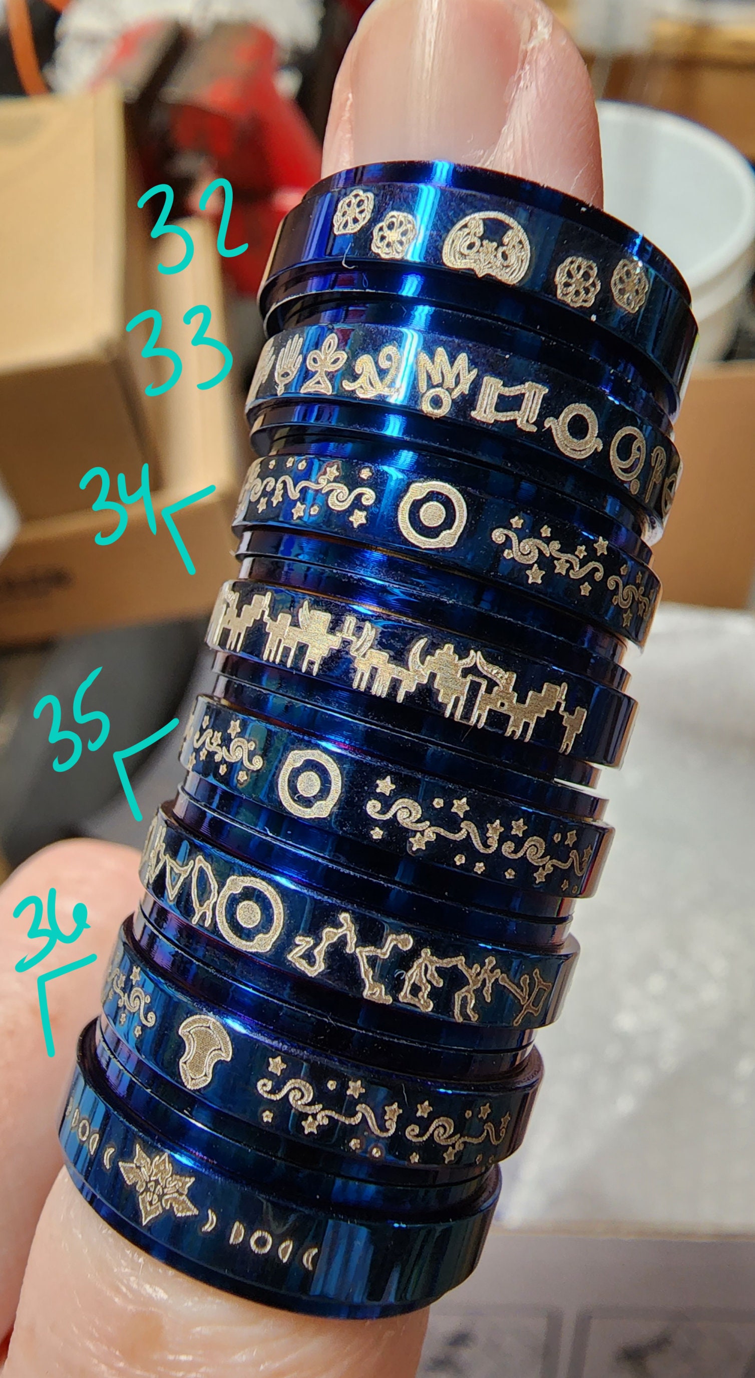 FFXIV Final Fantasy XIV Inspired Engraved Rings Etsy UK