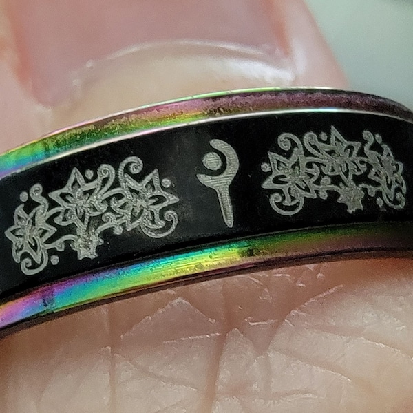 FFXIV Final Fantasy XIV inspired engraved rings