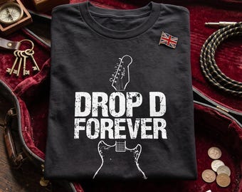 Drop D Guitar Tuning T-Shirt: Music Lover Gift