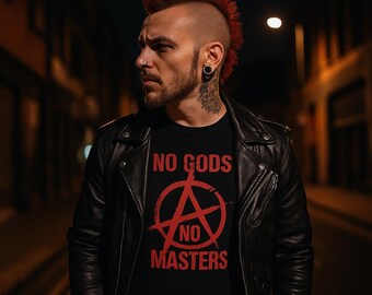 Anarchist Design Heavy Cotton Tee: Activist Statement Streetwear
