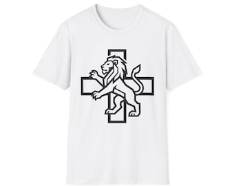 St George Cross Lion T-Shirt | England Pride Tee (DTG Print)