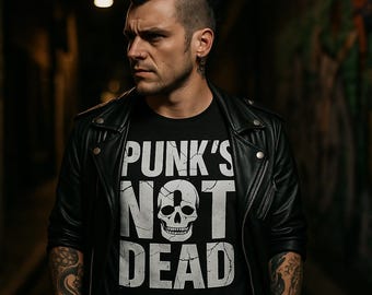 Punk's Not Dead Tee - Unisex Music Lover Cotton T-Shirt