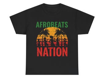 T-shirt unisexe en coton Afrobeats Nation - Vêtements de fête et festival de musique