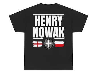 Henry Nowak Memorial Shirt, England Poland Flags Tribute Tee, Never Forgotten, Patriotic Remembrance T-Shirt