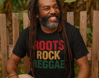 Roots Rock Reggae Tee: Unisex Heavy Cotton Music Shirt