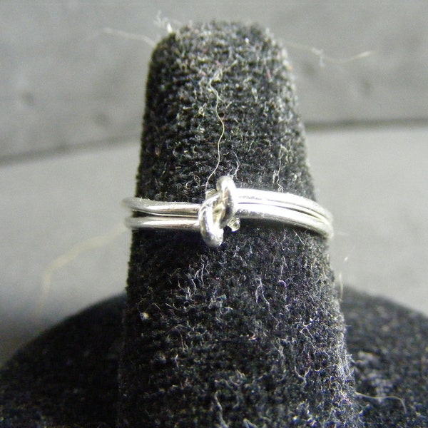 Petite Sterling Silver Knot Ring
