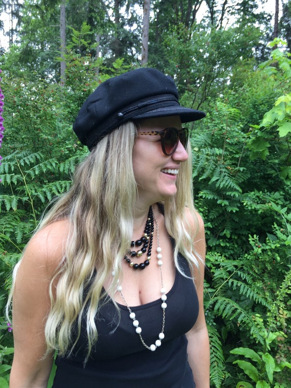 Vintage Unisex Fishermans Cap, Newsboy, Steampunk