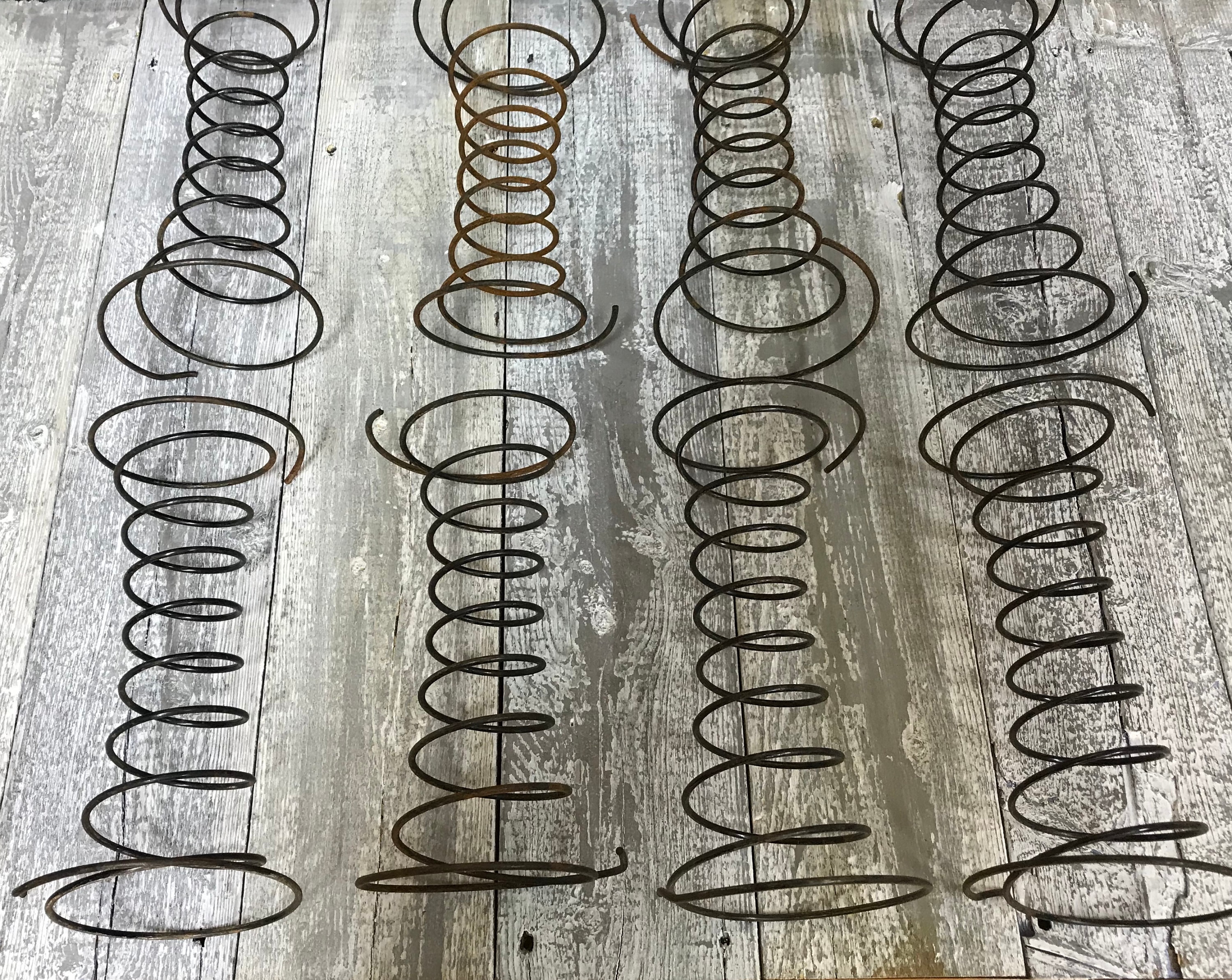 8 Vintage Metal Bed Springs Retro Coil Springs Steampunk Etsy