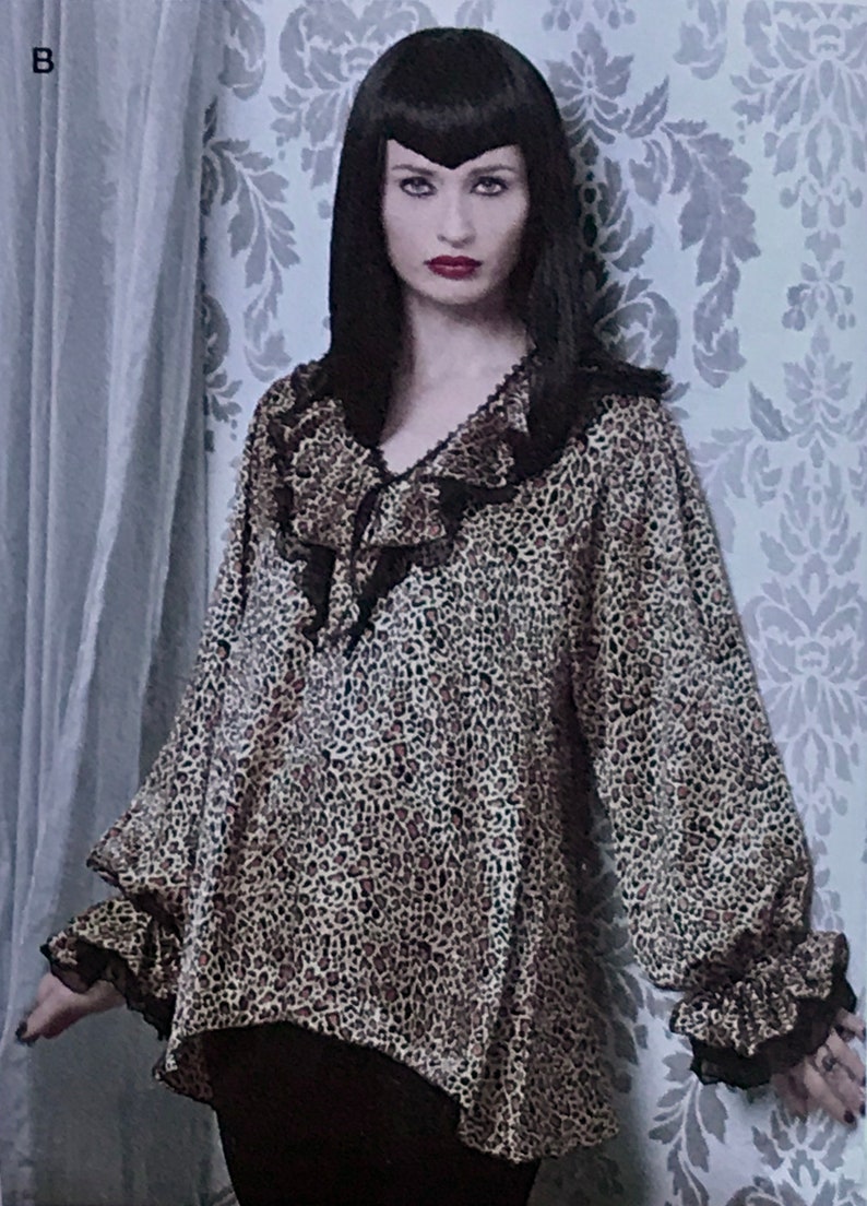 Simplicity 2163 Long Dress or Gown Victorian White Gown Gothic Cropped Flouncy Blouse Steampunk Shirt
