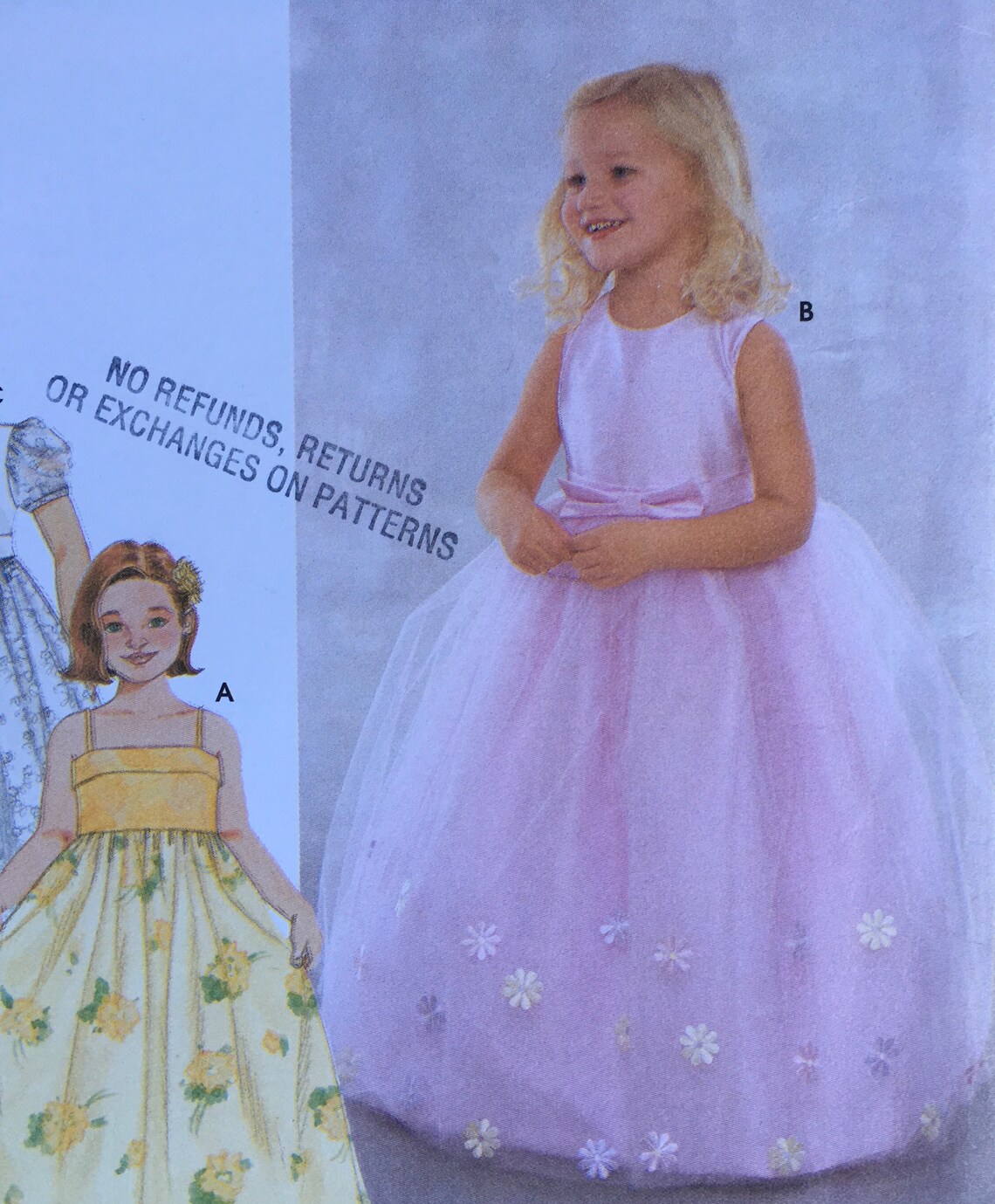 Girls Formal Dress Pattern Flower Girl Simplicity 9147 Etsy