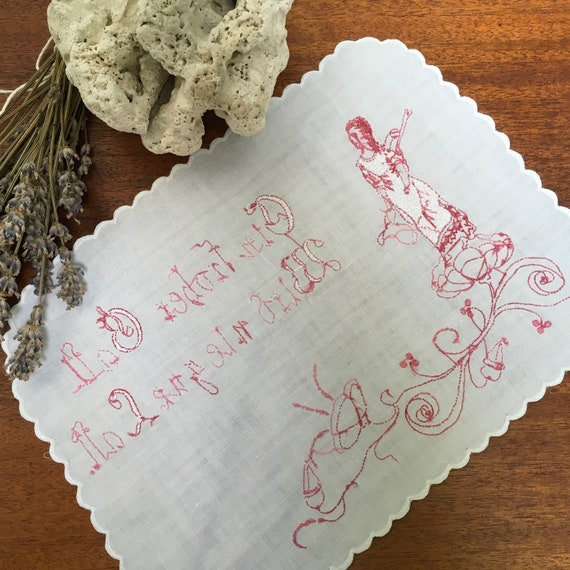 German Linen Bureau Scarf Dresser Doily Nightstand Doily Etsy