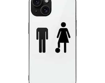 Custodia divertente con simbolo di genere per odiatori femministi, cover per telefono fantastica, regalo unico per lei/lui, slogan ironico della generazione Z, ragazza cattiva, ragazze cattive, iPhone 17 16