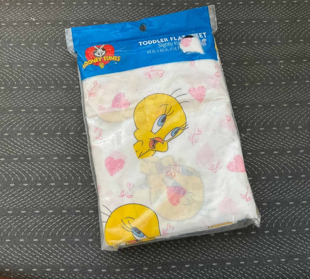 Vintage Tweety Bird Toddler Flat Sheet / Looney Tunes / 45 X 60 Etsy