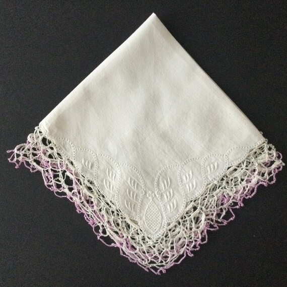 Vintage lace handkerchiefs uk sale