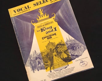 1951 The King And I Vocal Selection Rodgers And Hammerstein’s Music Sheet Book FREE SHIPPING