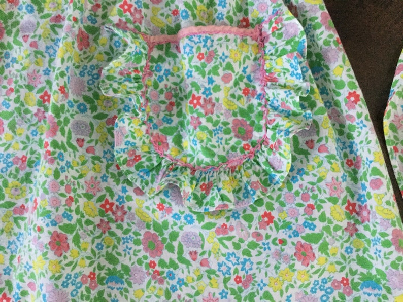 Vintage Floral Half Apron