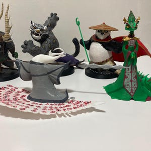 Handmålad Kung Fu Panda-figur, 15 cm