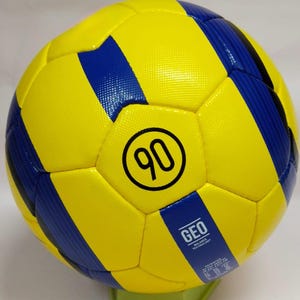 Personalized Vintage Yellow Football - Custom Name & Logo - Size 5 Match Ball