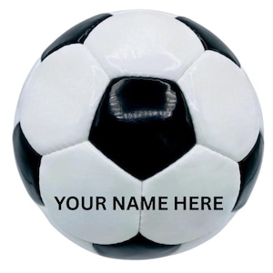 Personalisierter Vintage Style Fußball: Name / Logo, Größe 5 Spielball