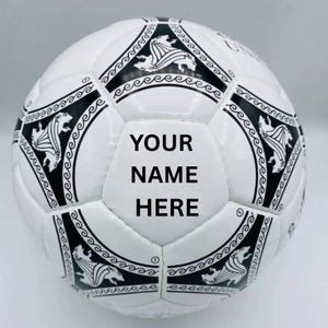 Personalisierter Vintage Style Fußball: Name / Logo, Größe 5 Spielball