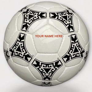 Personalisierter Vintage Style Fußball: Name / Logo, Größe 5 Spielball