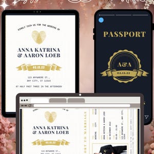 Passport Template - Editable Fake Passport for Kids, Birthday Party, Wedding, Classroom - Printable Passport Canva & PDF