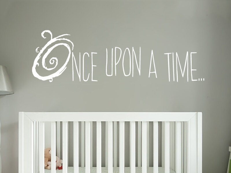 Once Upon A Time Wall Decal Storybook Nursery Decor Vinyl Etsy