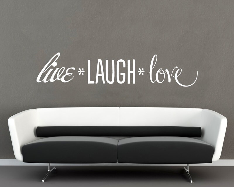 Live Laugh Love Quote Wall Decal WALA130 Etsy